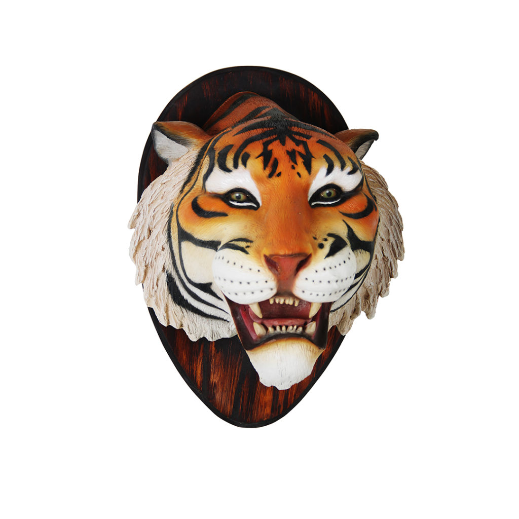 TIGER HEAD WALL MOUNTED - JR R-089 - The Jolly Roger - Life Size 3D Models  - Resin Figures